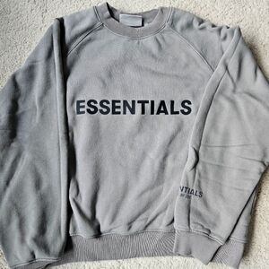 Essentials Men Crewneck Sweatshirt size S.Color - Charcoal. Excellent condition.